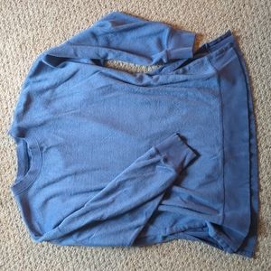 Aerie Large Blue Fuzzy Top